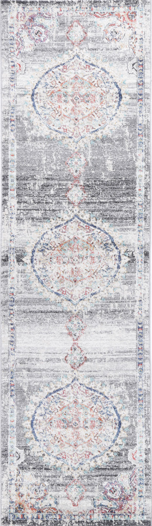 Sydney 6 Medalion Transitional Grey Rug - ADORE RUGS and FLOORING