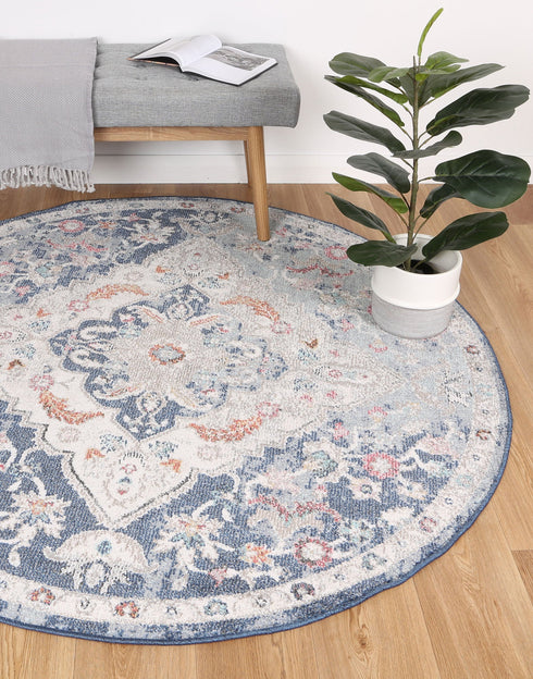 Sydney 5 Transitional Navy Multi Rug - ADORE RUGS and FLOORING