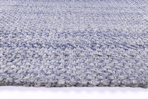 Zayna Chignon Blue Wool Blend Rug - ADORE RUGS and FLOORING