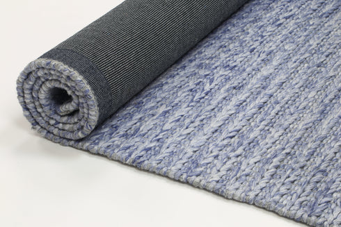 Zayna Cue Blue Wool Blend Rug - ADORE RUGS and FLOORING