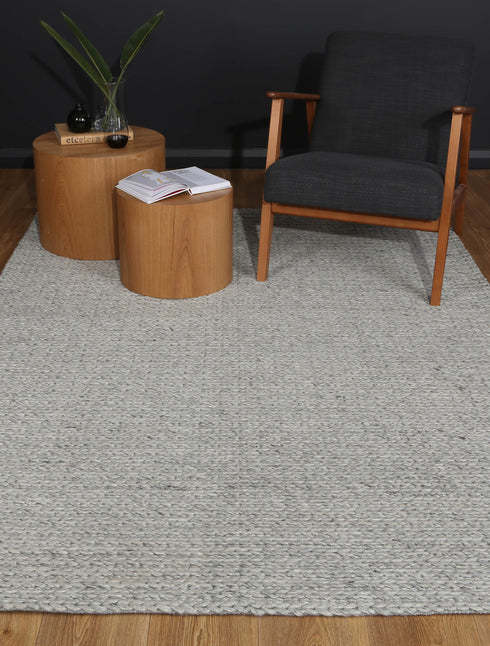 Zayna Cue Grey Wool Blend Rug - ADORE RUGS and FLOORING