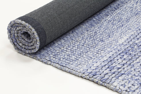 Zayna Grace Blue Wool Blend Rug - ADORE RUGS and FLOORING