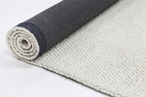Zayna Loopy White Wool Blend Rug - ADORE RUGS and FLOORING