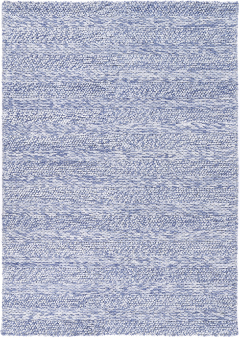 Zayna Ringlets Blue Wool Blend Rug - ADORE RUGS and FLOORING