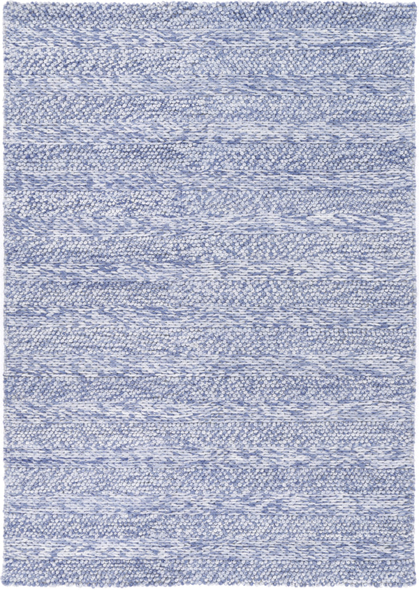 Zayna Ringlets Blue Wool Blend Rug - ADORE RUGS and FLOORING