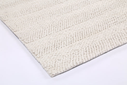 Zayna Ringlets White Wool Blend Rug - ADORE RUGS and FLOORING