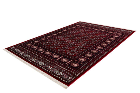 Hayat 303 Red Traditional Afghan Design - Dark Red Traditional Rug - ADORE RUGS and FLOORING