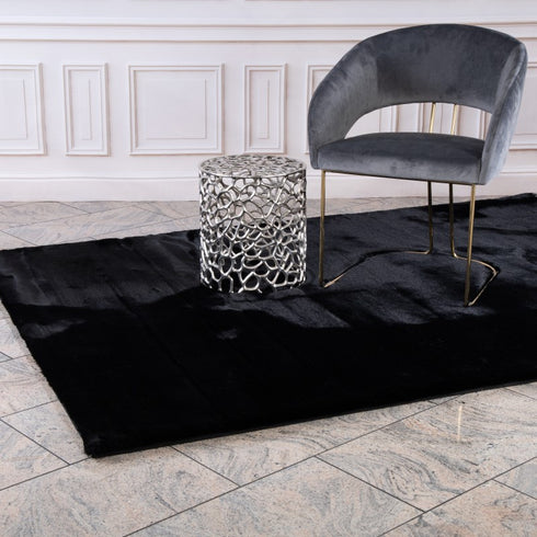 Heaven 800 Black super soft Fluffy Rug - ADORE RUGS and FLOORING