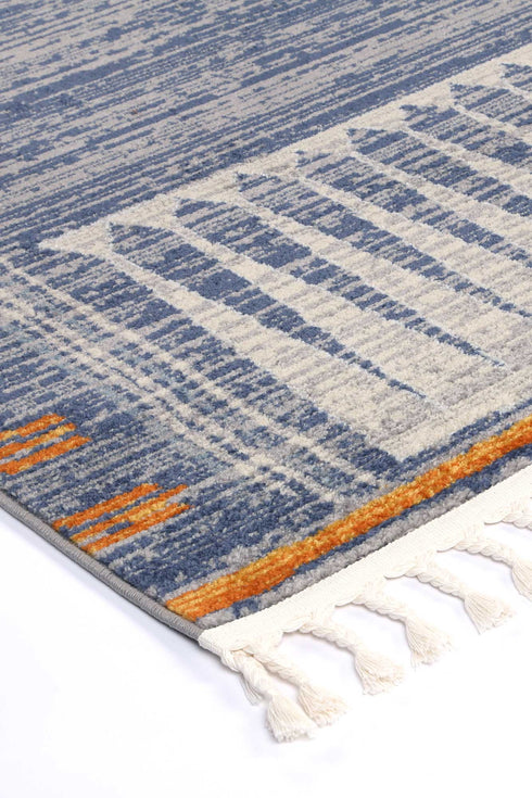 Machu Tribal Blue Rug - ADORE RUGS and FLOORING
