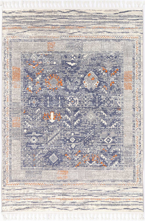 Machu Rojas Blue/Grey Rug - ADORE RUGS and FLOORING