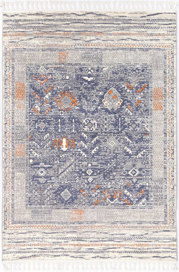 Machu Rojas Blue/Grey Rug - ADORE RUGS and FLOORING