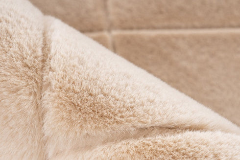 Impulse 600 Beige Very Soft Fluffy Diamond Rug - ADORE RUGS and FLOORING