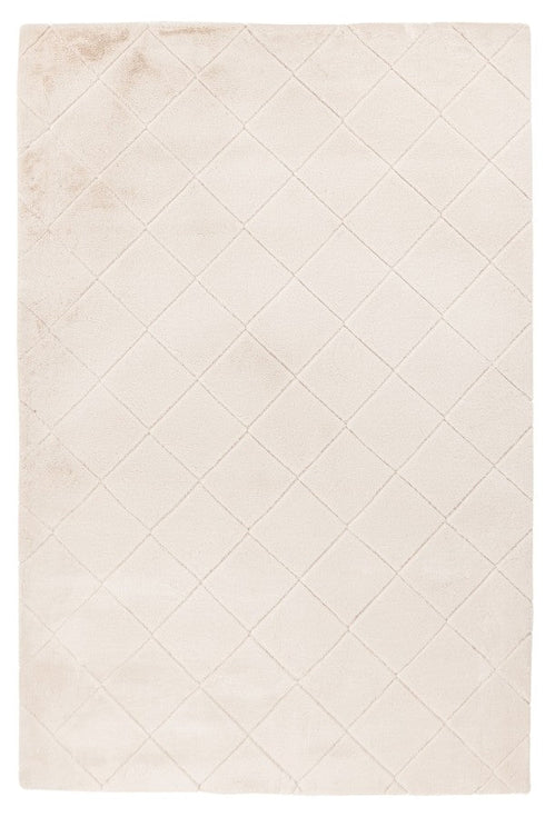 Impulse 600 Ivory Very Soft Fluffy Diamond Rug - ADORE RUGS and FLOORING