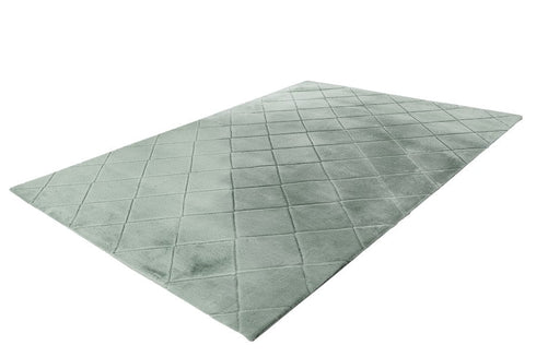 Impulse 600 Jade Very Soft Fluffy Diamond Rug - ADORE RUGS and FLOORING