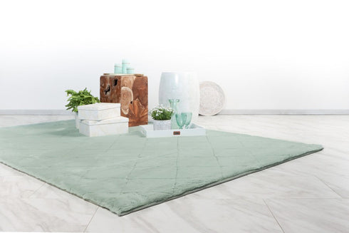Impulse 600 Jade Very Soft Fluffy Diamond Rug - ADORE RUGS and FLOORING