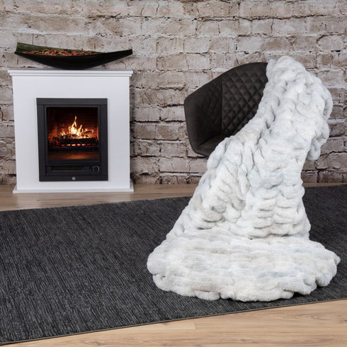 Luxury Silver Grey Blanket 900 - ADORE RUGS and FLOORING