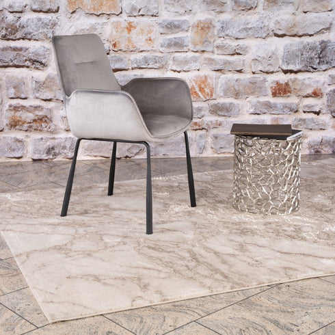 Marmaris 400 Beige Modern Marble Rug - ADORE RUGS and FLOORING