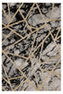 Marmaris 402 Black and Gold Geometric Rug - ADORE RUGS and FLOORING