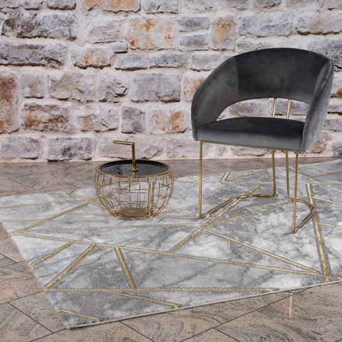 Gold Patterned Rug - ADORE RUGS and FLOORING