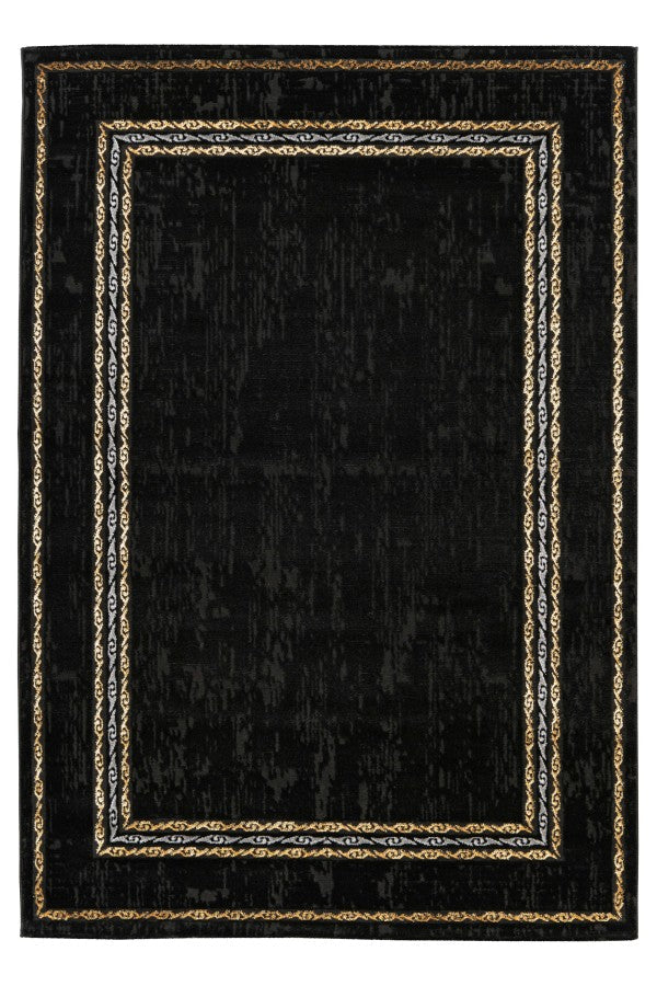 Gold Bordered Rug - ADORE RUGS and FLOORING