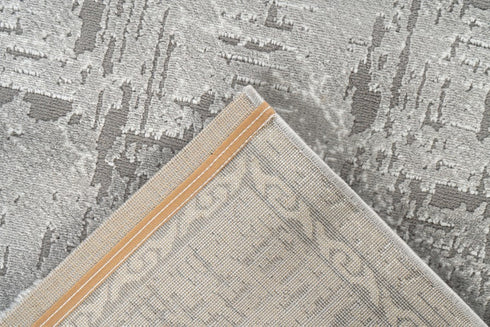 Marmaris 404 Grey Rug with Silver Border - ADORE RUGS and FLOORING