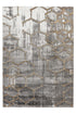Marmaris 405 Grey Rug with Gold Geometric Pattern - ADORE RUGS and FLOORING