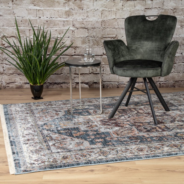 Medellin 405 Multi Coloured Rug With Faded Traditional Design, second photo