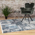 Medellin 407 Silver Blue Rug With Patch Design - ADORE RUGS and FLOORING