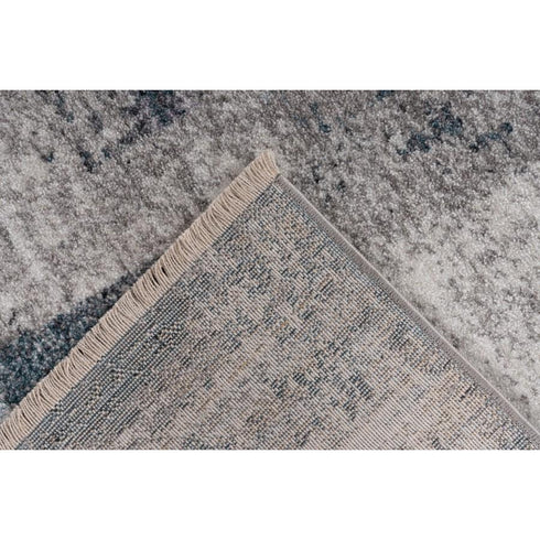 Medellin 407 Silver Blue Rug With Patch Design - ADORE RUGS and FLOORING