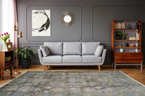 Pierre Cardin - Orsay 700 High Quality Grey Yellow Rug - ADORE RUGS and FLOORING