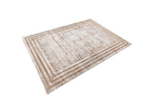 Pierre Cardin - Paris 502 Beige Faded Rug With Borders - ADORE RUGS and FLOORING