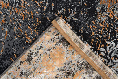 Pierre Cardin - Pablo 709 Terra Black Transitional Rug - ADORE RUGS and FLOORING