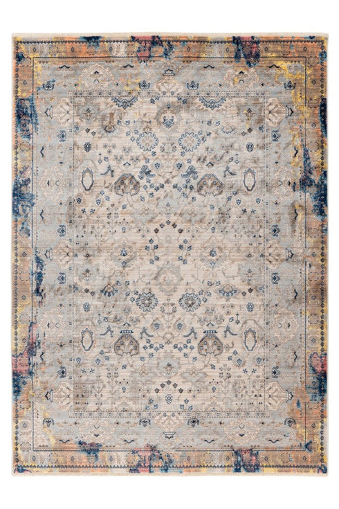 Prime 601 Multi Colour Rug with Vintage Distressed Look - ADORE RUGS and FLOORING