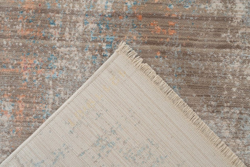 Prime 601 Taupe Multi Colour Abstract Rug with Distressed Look - ADORE RUGS and FLOORING
