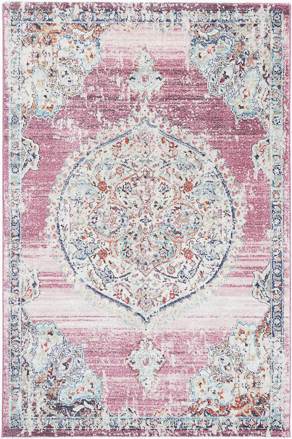 Sydney 6 Medalion Transitional Blush Rug - ADORE RUGS and FLOORING