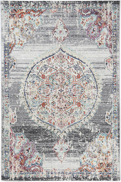 Sydney 6 Medallion Transitional Grey Rug