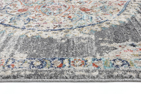Sydney 6 Medalion Transitional Grey Rug - ADORE RUGS and FLOORING