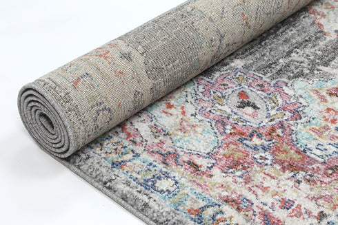 Sydney 6 Medalion Transitional Grey Rug - ADORE RUGS and FLOORING