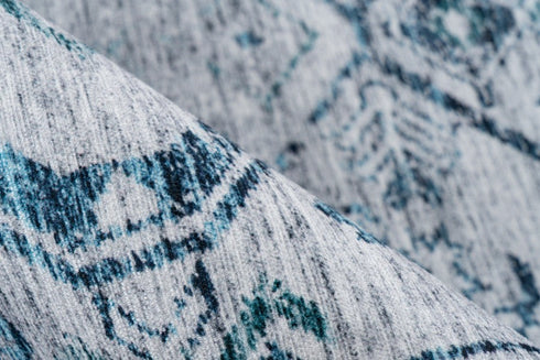 Soho 402 Silver Aqua Blue Transitional Rug - ADORE RUGS and FLOORING