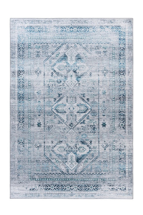 Soho 402 Silver Aqua Blue Transitional Rug - ADORE RUGS and FLOORING