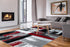 Swing 100 Modern Red and Black Rug with Checkered Design - ADORE RUGS and FLOORING
