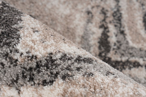 Trendy 402 Beige Silver Modern Zig-Zag Rug - ADORE RUGS and FLOORING