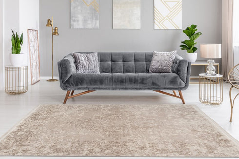 Pierre Cardin - Vendome 702 Luxury Acrylic Beige Rug with Centre Medallion - ADORE RUGS and FLOORING