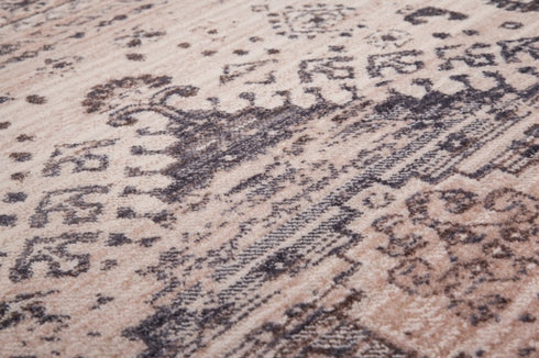 Vintage 700 Faded Ivory Floral Rug with Border - ADORE RUGS and FLOORING