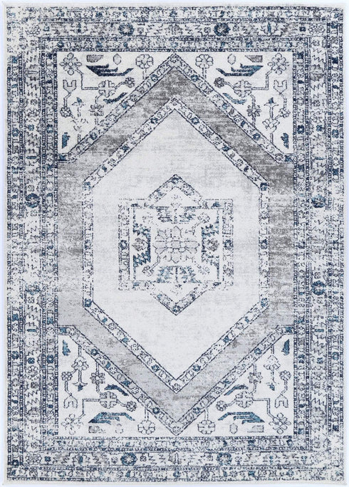 Desire Navy Cream Ancient Rug - ADORE RUGS and FLOORING