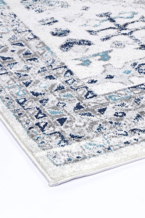 Desire Cream Blue Traditional Rug - ADORE RUGS and FLOORING