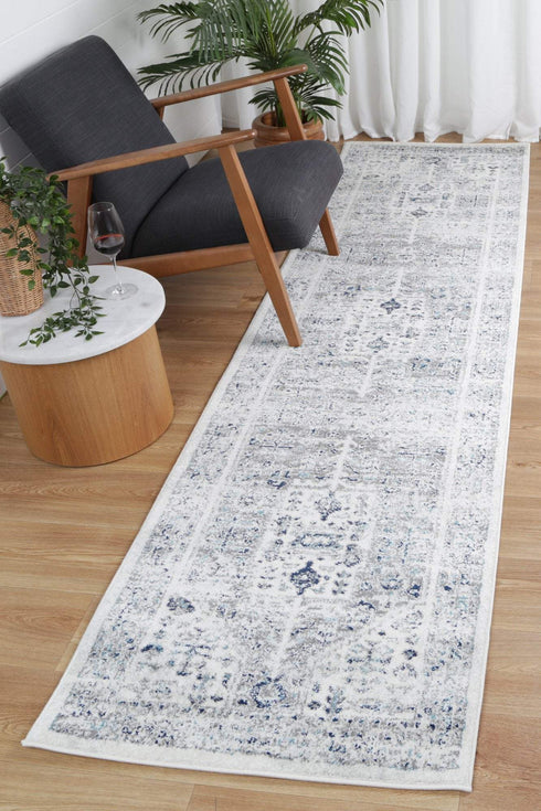 Desire Cream Blue Traditional Rug - ADORE RUGS and FLOORING