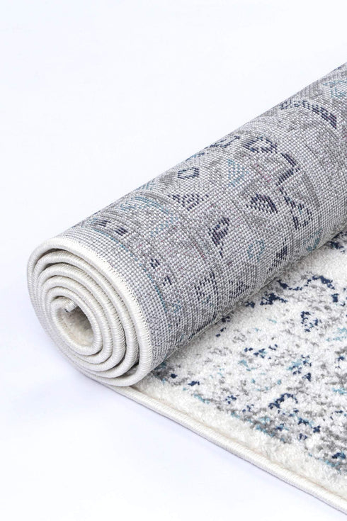 Desire Cream Blue Traditional Rug - ADORE RUGS and FLOORING
