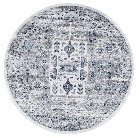 Desire Cream Blue Traditional Rug - ADORE RUGS and FLOORING