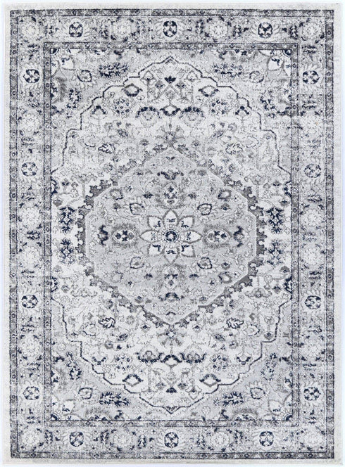 Desire Cream Navy Floral Rug - ADORE RUGS and FLOORING